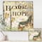 Designart - Inspirational Butterflies Hope - Cottage Canvas Wall Art